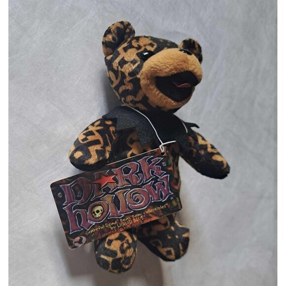 Dark Hollow Bear Grateful Dead Beanie Limited Edition Plush Doll Collectible - Picture 2 of 4